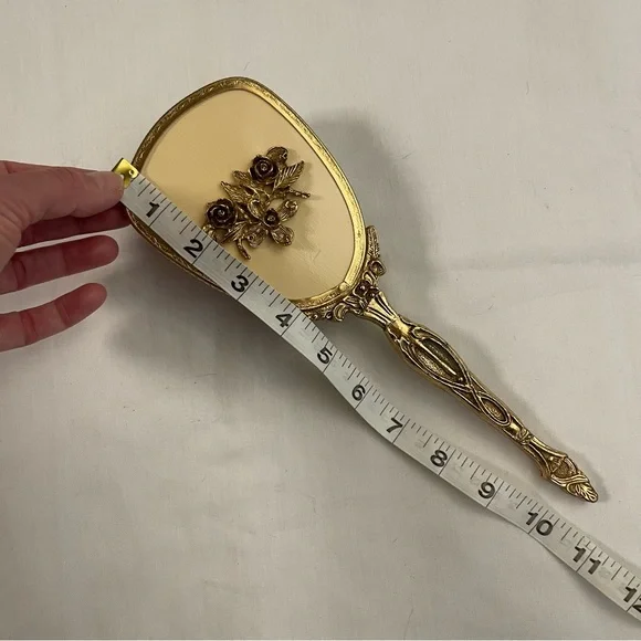 VINTAGE MIRROR & BRUSH SET